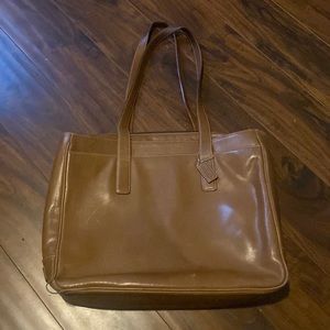 100% LEATHER COACH LAPTOP BAG